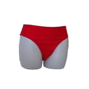 Lululemon Women Waterside Swim Bottom Mid Rise Medium Coverage red Size XL
